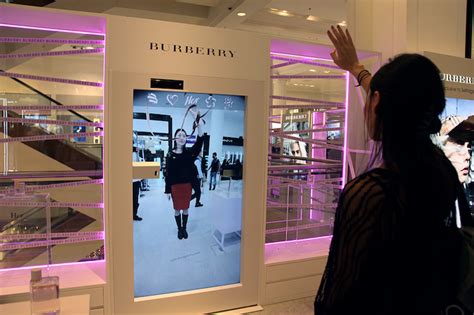 rfid digital screens burberry|burberry fashion technology.